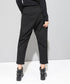 Asymmetric Button Wrap Pants